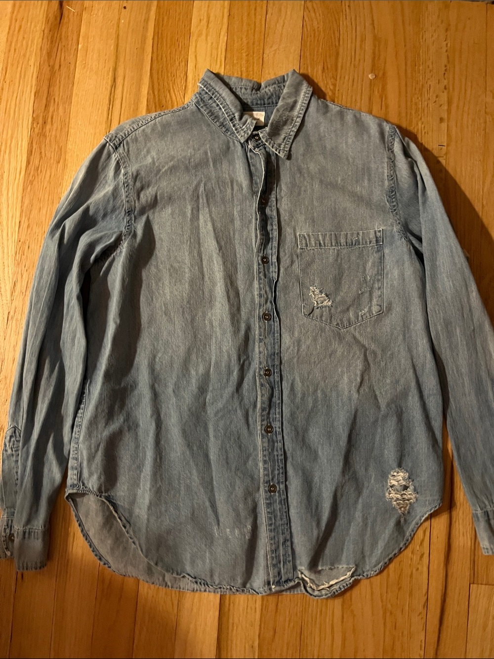 Mustard Seed Light Blue Denim Jacket